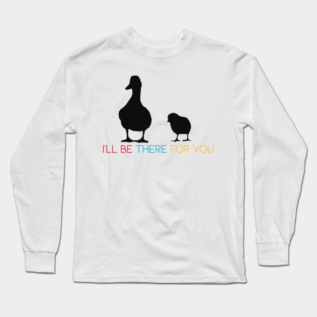 “Chick and Duck” Long Sleeve T-Shirt by sunkissed